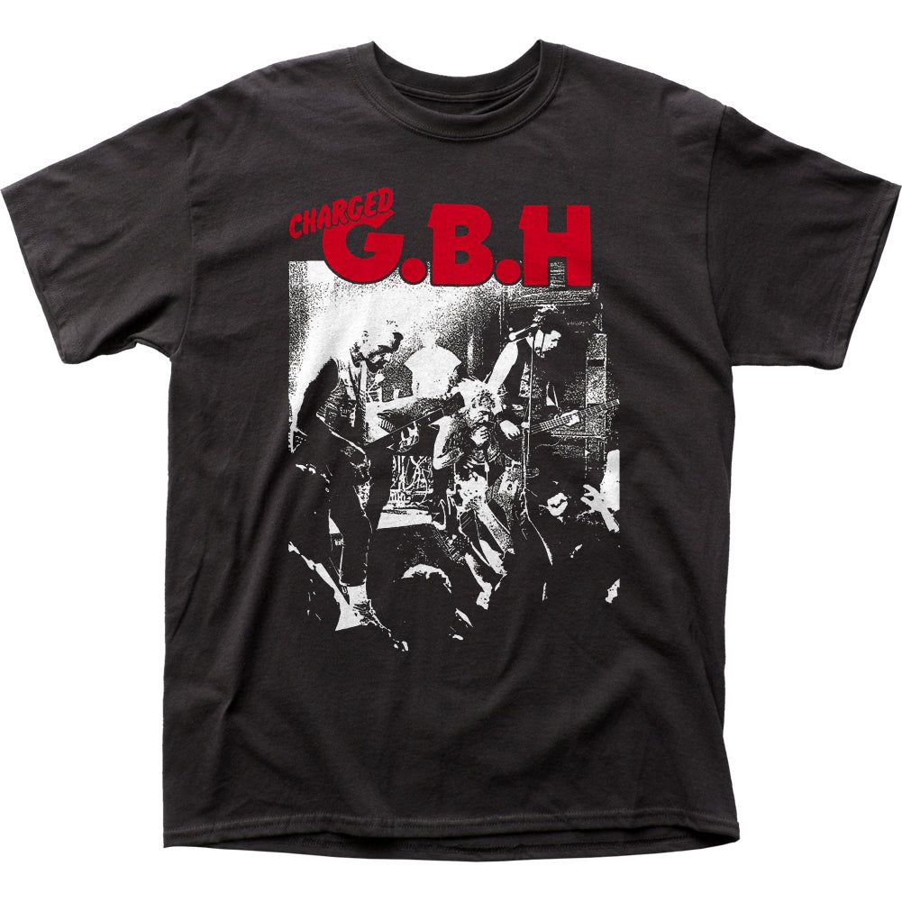 Charged C.B.H. Live Photo Mens T Shirt Black Retro Pop Classics