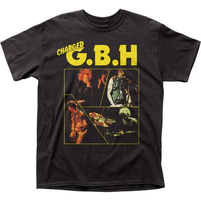 Charged G.B.H. Catch 23 Mens T Shirt Black Retro Pop Classics