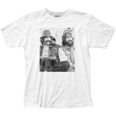 Cheech &amp; Chong Personality Portrait 1 Mens T Shirt White Retro Pop Classics