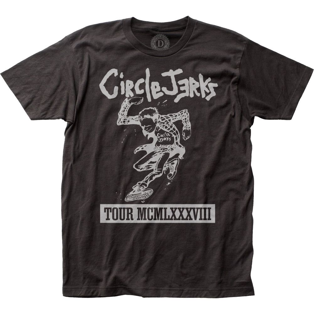 Circle Jerks 1988 Tour Mens T Shirt Black Retro Pop Classics