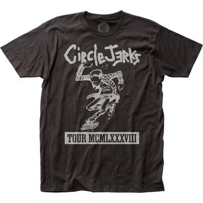 Circle Jerks 1988 Tour Mens T Shirt Black Retro Pop Classics