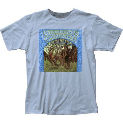 Creedence Clearwater Revival Debut Album Mens T Shirt Light Blue Retro Pop Classics