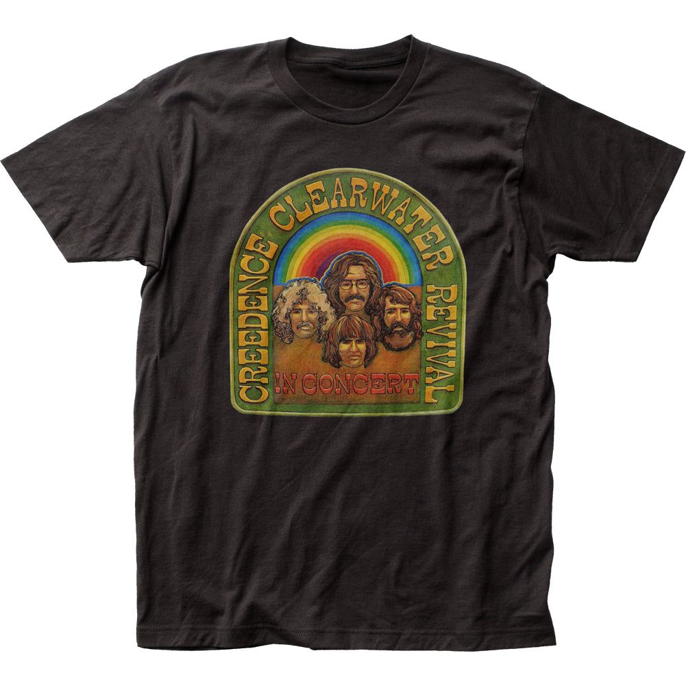 Creedence Clearwater Revival In Concert Mens T Shirt Black Retro Pop Classics
