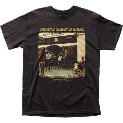 Creedence Clearwater Revival Poor Boys Mens T Shirt Black Retro Pop Classics