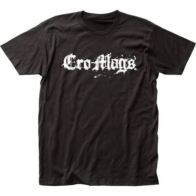 Cro-Mags Logo Mens T Shirt Black Retro Pop Classics