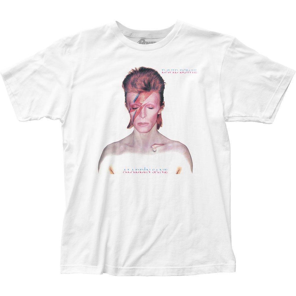 David Bowie Aladdin Sane Mens T Shirt White Retro Pop Classics