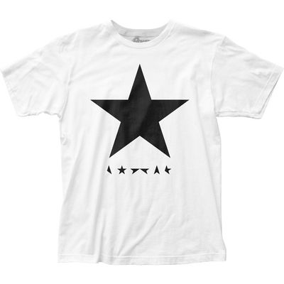 David Bowie Blackstar Mens T Shirt White Retro Pop Classics