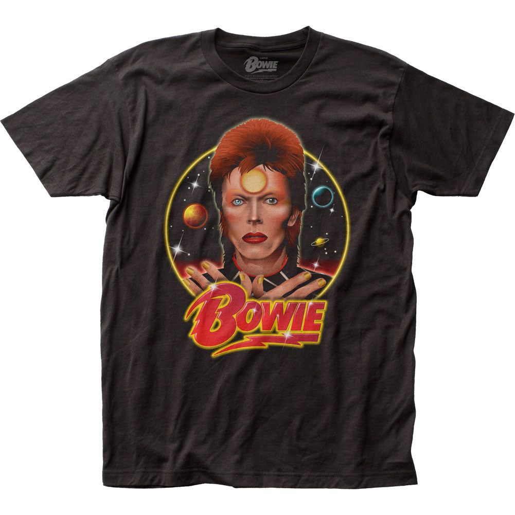 David Bowie Space Oddity Mens T Shirt Black Retro Pop Classics