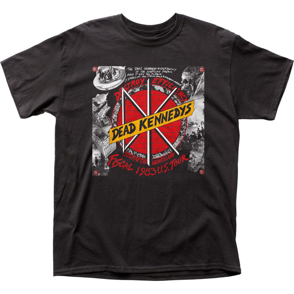 Dead Kennedys Destroy Efficiency Mens T Shirt Black Retro Pop Classics