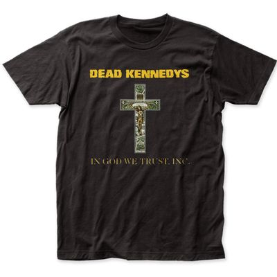 Dead Kennedys In God We Trust Cross Mens T Shirt Black Retro Pop Classics