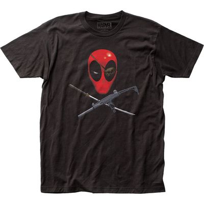 Deadpool Eyepatch Mens T Shirt Black Retro Pop Classics