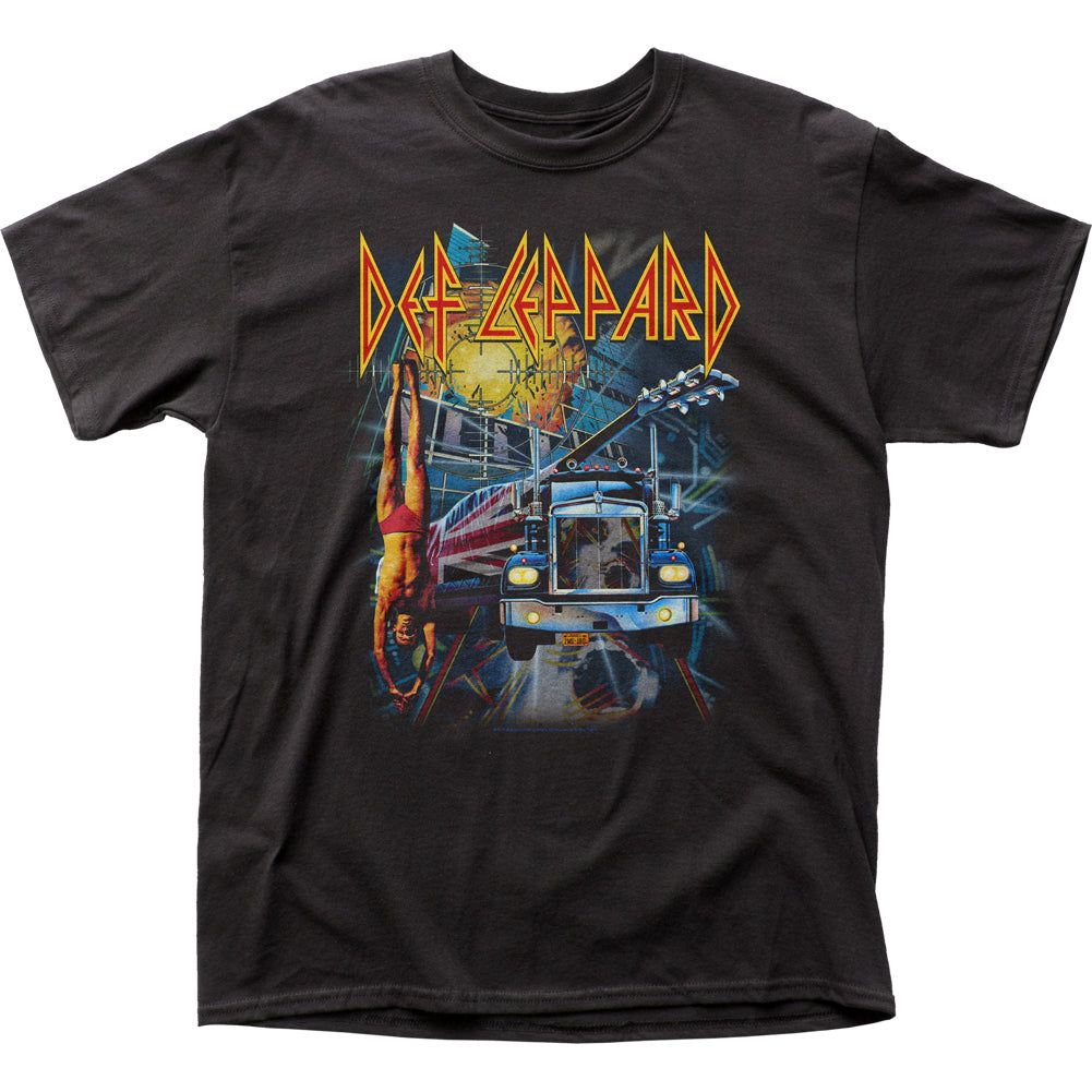 Def Leppard Box Set Mens T Shirt Black Retro Pop Classics