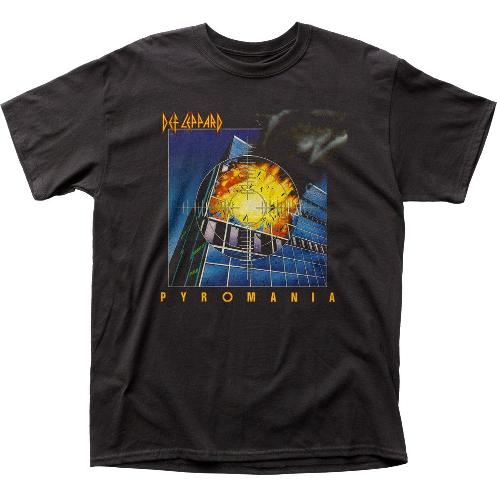 Def Leppard Pyromania Mens T Shirt Black Retro Pop Classics