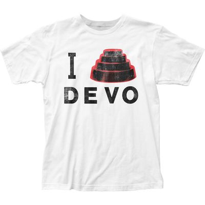 Devo I Dome DEVO Mens T Shirt White Retro Pop Classics