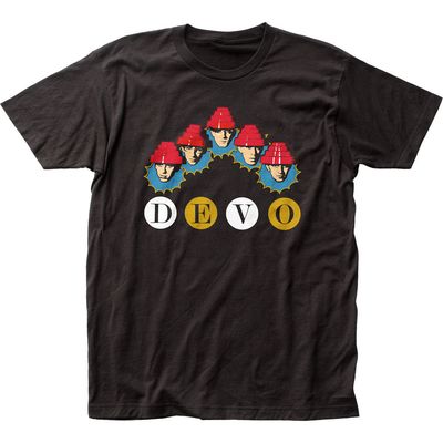 Devo Whip It Heads Mens T Shirt Black Retro Pop Classics