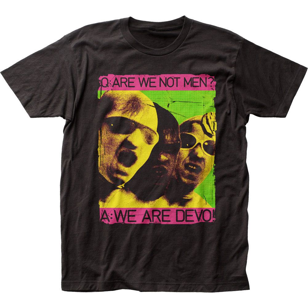 Devo We Are DEVO Mens T Shirt Black Retro Pop Classics