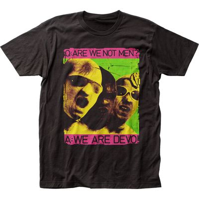Devo We Are DEVO Mens T Shirt Black Retro Pop Classics
