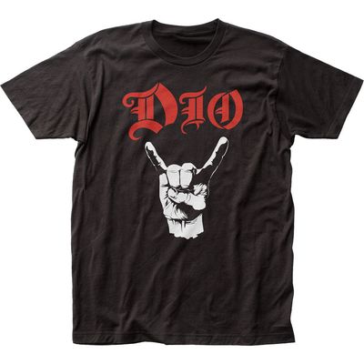 DIO Devil Horns Mens T Shirt Black Retro Pop Classics