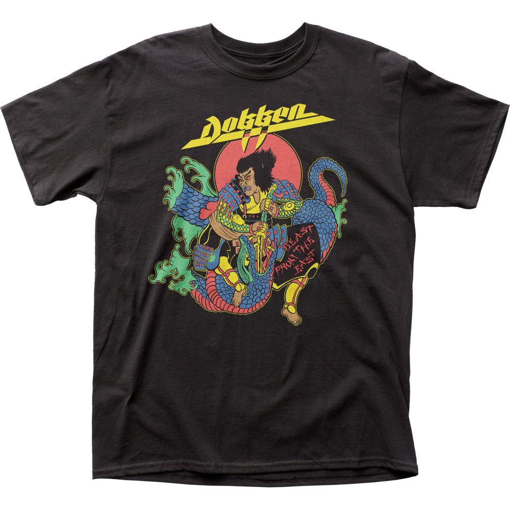 Dokken Beast from the East Mens T Shirt Black Retro Pop Classics