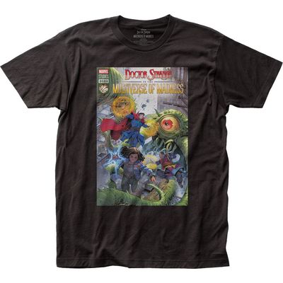 Dr. Strange Fake Comic Mens T Shirt Black Retro Pop Classics