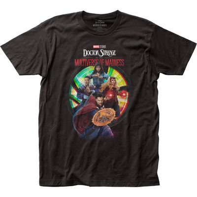 Dr. Strange Hero Group Mens T Shirt Black Retro Pop Classics