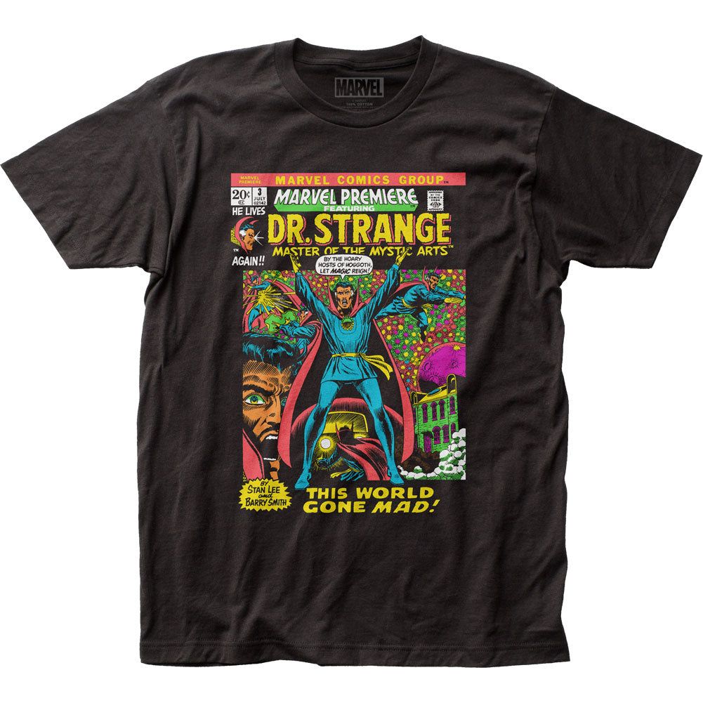 Dr. Strange Let Magic Reign Mens T Shirt Black Retro Pop Classics