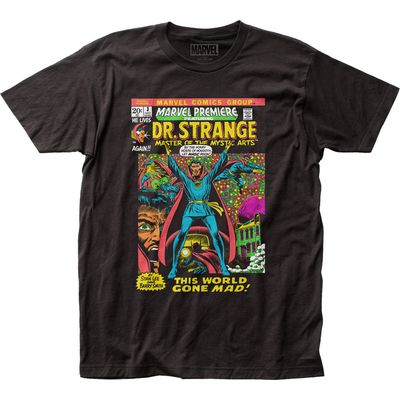 Dr. Strange Let Magic Reign Mens T Shirt Black Retro Pop Classics