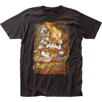 Duck Tales Lost Lamp Mens T Shirt Black Retro Pop Classics