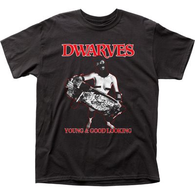 Dwarves Young &amp; Good Looking Mens T Shirt Black Retro Pop Classics