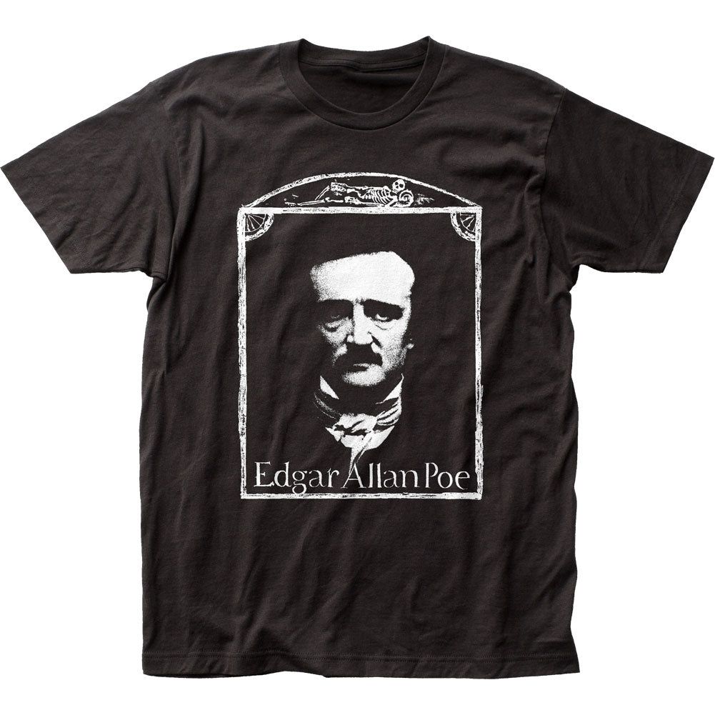 Edgar Allen Poe Mens T Shirt Black Retro Pop Classics
