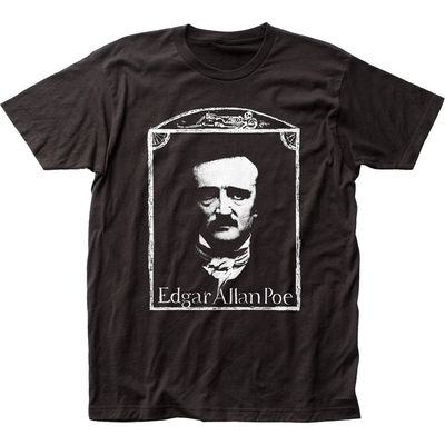 Edgar Allen Poe Mens T Shirt Black Retro Pop Classics