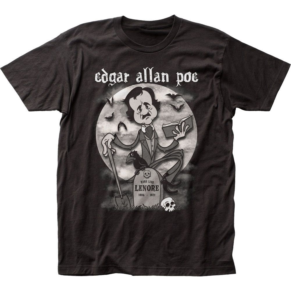 Edgar Allen Poe Rubberhose Mens T Shirt Black Retro Pop Classics