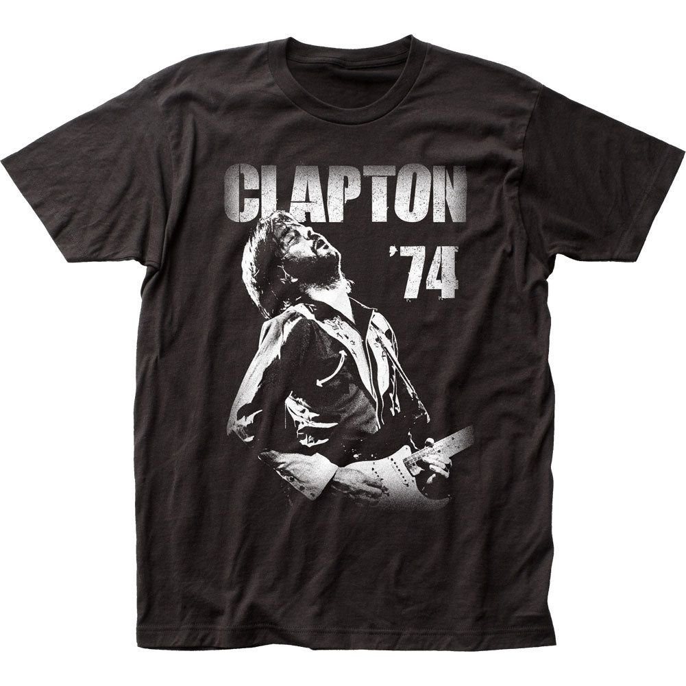 Eric Clapton 74 Mens T Shirt Black Retro Pop Classics