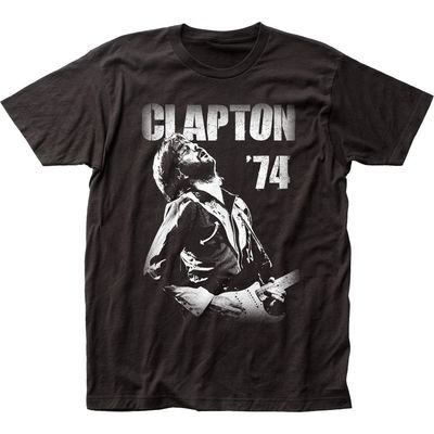 Eric Clapton 74 Mens T Shirt Black Retro Pop Classics