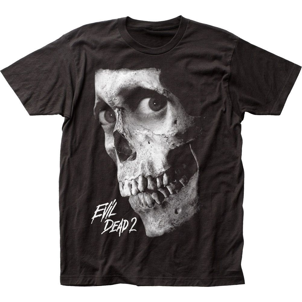 Evil Dead 2 Black &amp; White Poster Mens T Shirt Black Retro Pop Classics