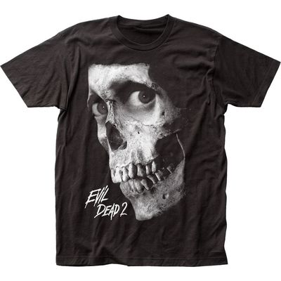 Evil Dead 2 Black &amp; White Poster Mens T Shirt Black Retro Pop Classics