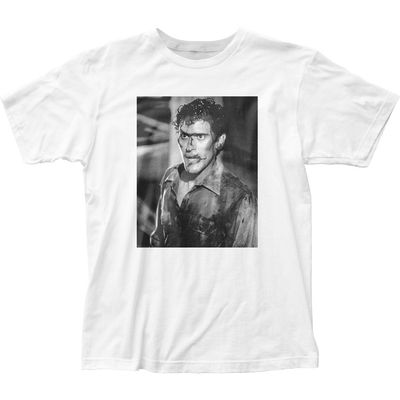 Evil Dead 2 Personality Portrait 1 Mens T Shirt White Retro Pop Classics