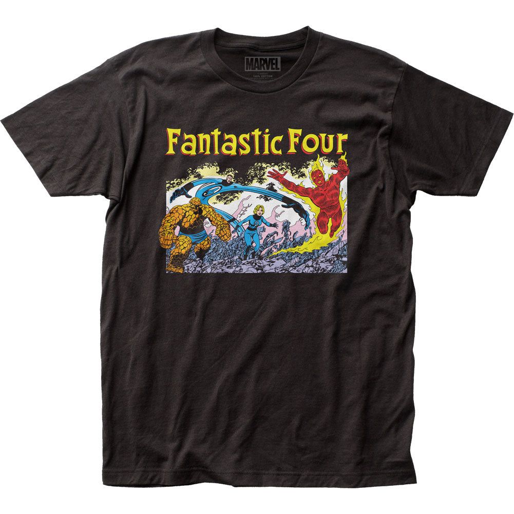Fantastic Four #252 Mens T Shirt Black Retro Pop Classics