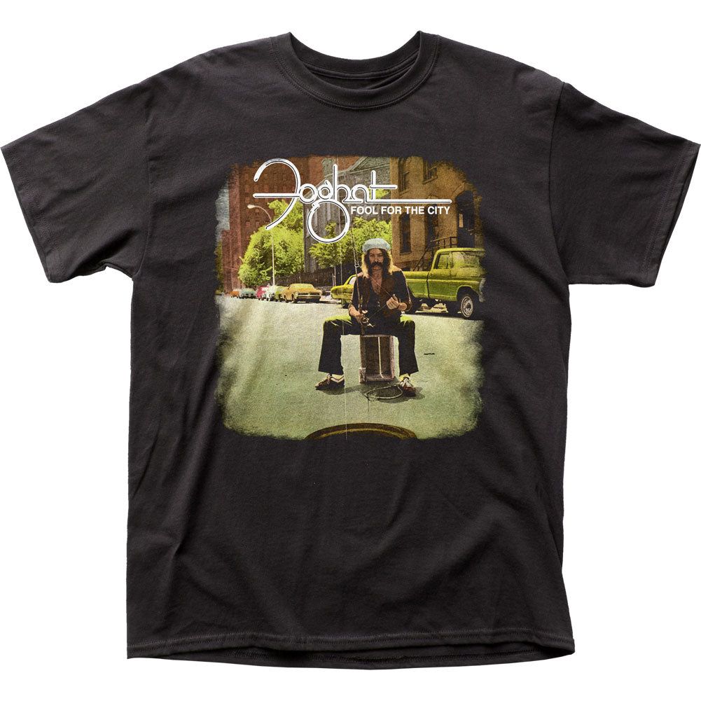 Foghat Fool for The City Mens T Shirt Black Retro Pop Classics