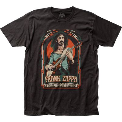 Frank Zappa Illustration Mens T Shirt Black Retro Pop Classics