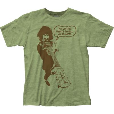 Frank Zappa Kill Your Mama Mens T Shirt Heather Green Retro Pop Classics