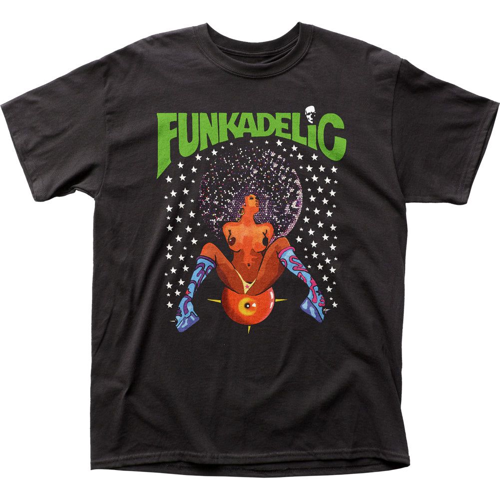 Funkadelic Afro Girl Mens T Shirt Black Retro Pop Classics