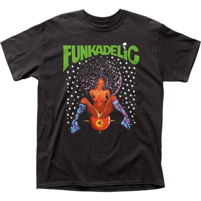 Funkadelic Afro Girl Mens T Shirt Black Retro Pop Classics
