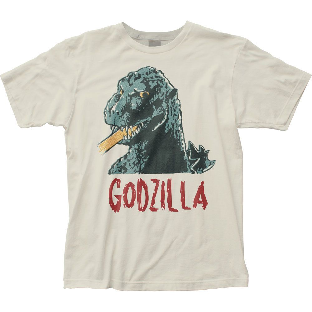Godzilla Godzilla Vintage Style Mens T Shirt Vintage White Retro Pop Classics