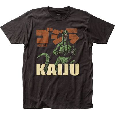 Godzilla KAIJU Mens T Shirt Black Retro Pop Classics