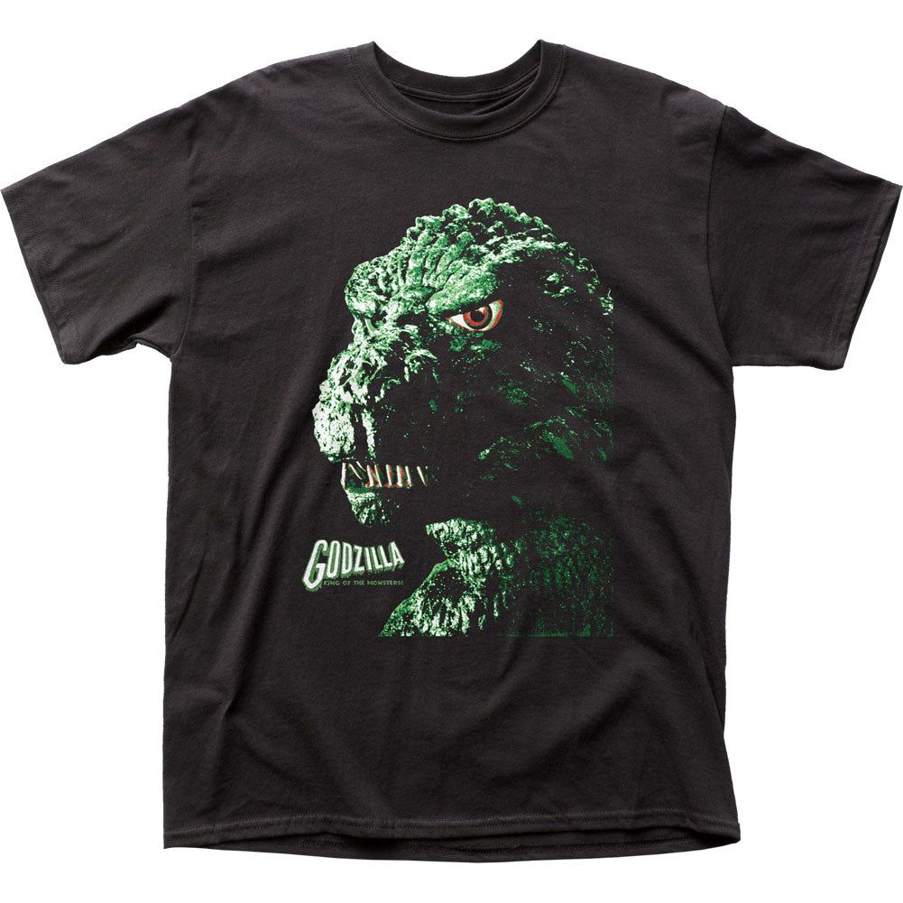 Godzilla Portrait Mens T Shirt Black Retro Pop Classics