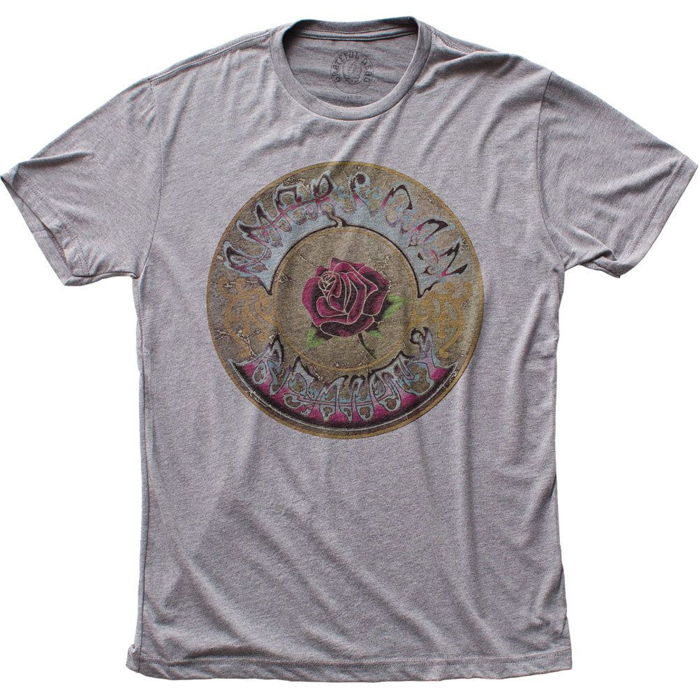 Grateful Dead American Beauty Mens T Shirt Sport Grey Retro Pop Classics