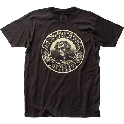 Grateful Dead Glowing Skeleton Mens T Shirt Black Retro Pop Classics