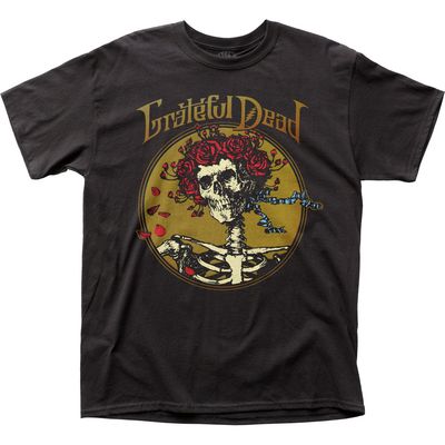Grateful Dead Grateful Skull Mens T Shirt Black Retro Pop Classics