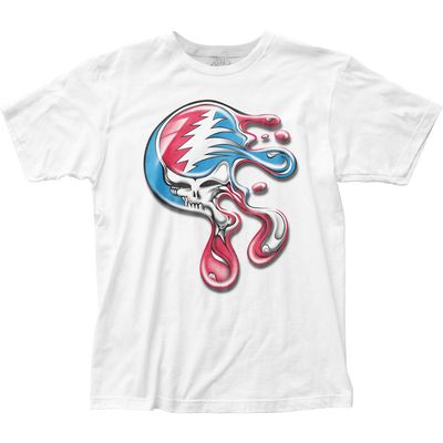 Grateful Dead Liquid Mens T Shirt White Retro Pop Classics
